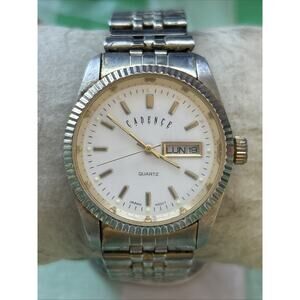 Cadence White Dial Women’s Stretch Band Quartz Watch